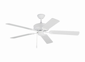 Haven 52" Ceiling Fan in Matte White compact indoor fans for apartment use