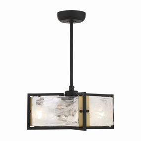 Hayward 4-Light Fan D'Lier ceiling fans with integrated LED lighting