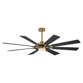 Helm 72" Indoor Fan with LED Light Kit led ceiling fans with light and remote