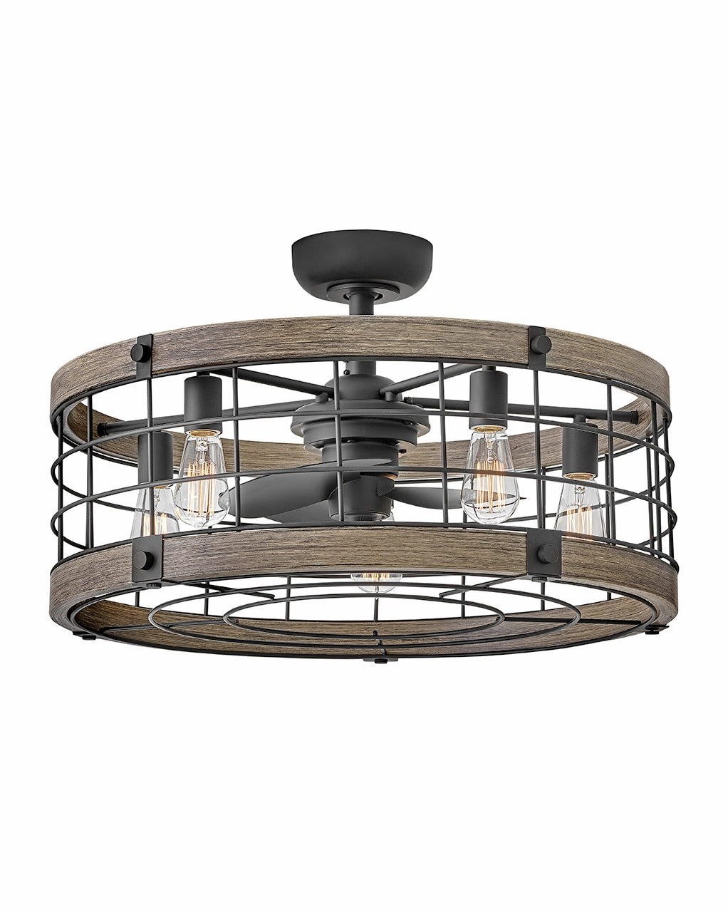 Hinkley Fan Bryce 27" Fandelier with 30W LED and Hiro Control