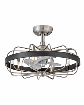 Hinkley Fan Eli 22" Fandelier with 21W LED and Hiro Control chandelier ceiling fans for elegant decor