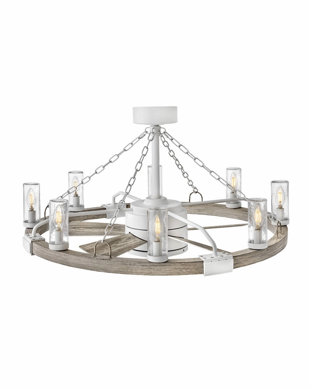 Hinkley Fan Sawyer 36" Smart DC Fandelier with 28W LED and Hiro Control