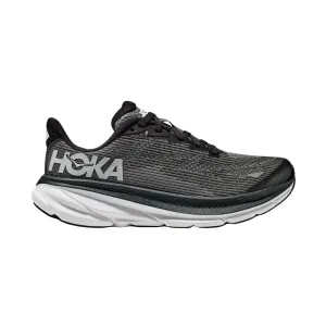 Hoka One One Kid's (Grade School) Clifton 9 Black/White Hoka One One Shoes