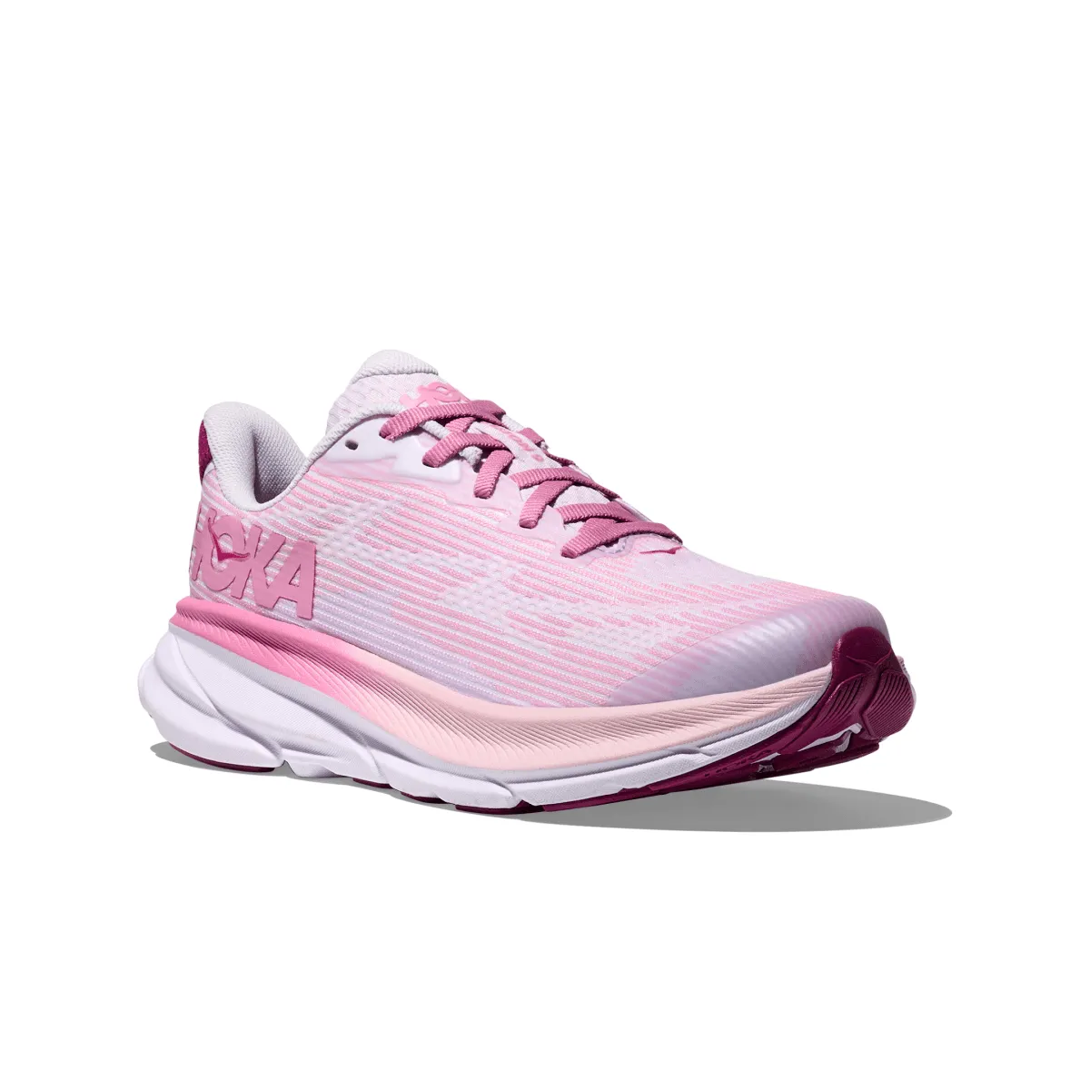 Hoka One One Kid's (Grade School) Clifton 9 Starlight Glow/Wildflower Hoka One One Shoes