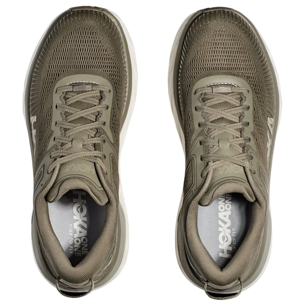Hoka One One Men's Bondi 7 Olive Haze/White Hoka One One Shoes