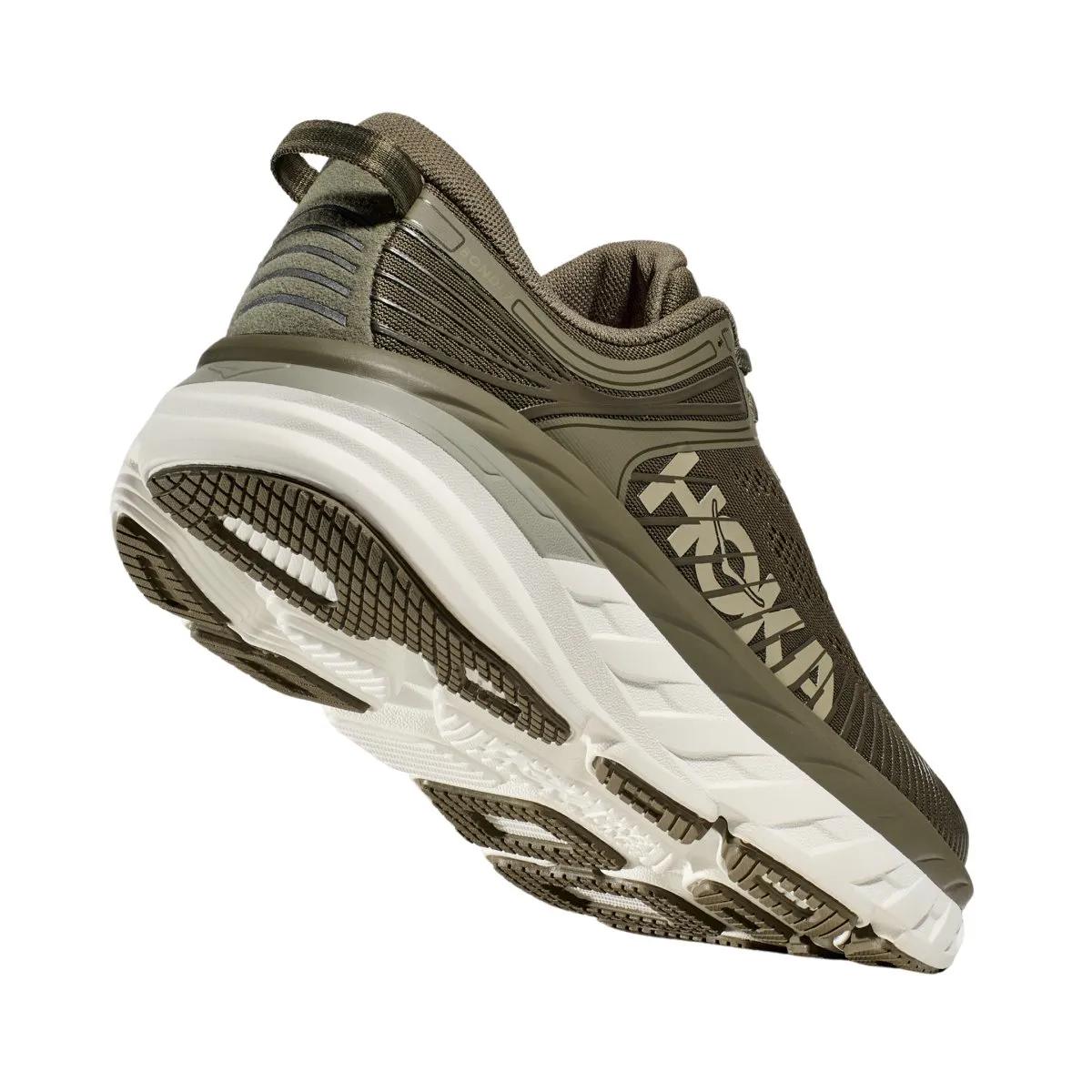 Hoka One One Men's Bondi 7 Olive Haze/White Hoka One One Shoes