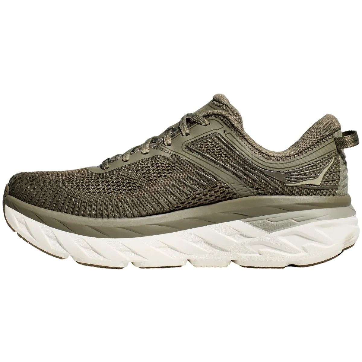 Hoka One One Men's Bondi 7 Olive Haze/White Hoka One One Shoes