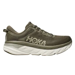 Hoka One One Men's Bondi 7 Olive Haze/White Hoka One One Shoes