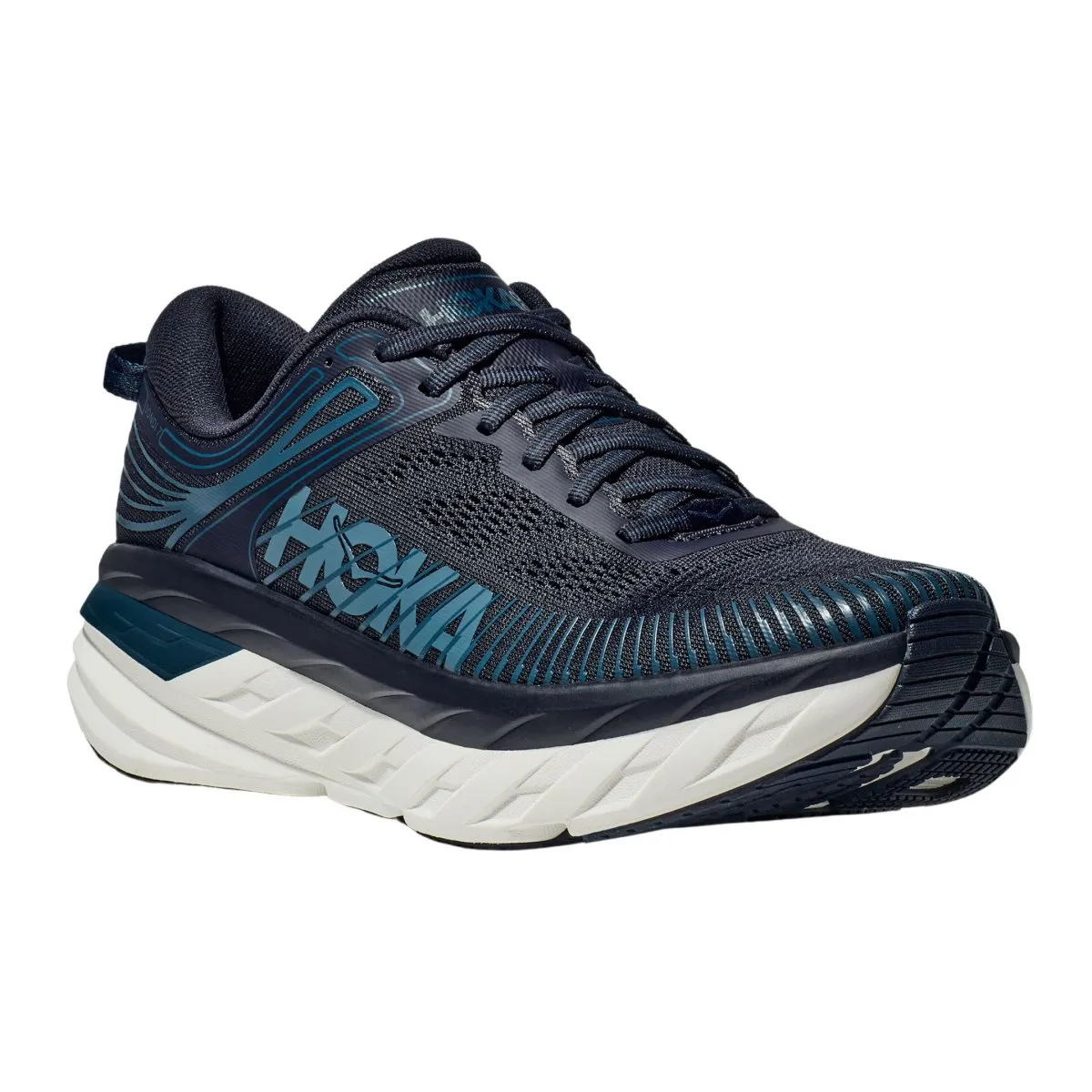 Hoka One One Men's Bondi 7 Outerspace/White Hoka One One Shoes