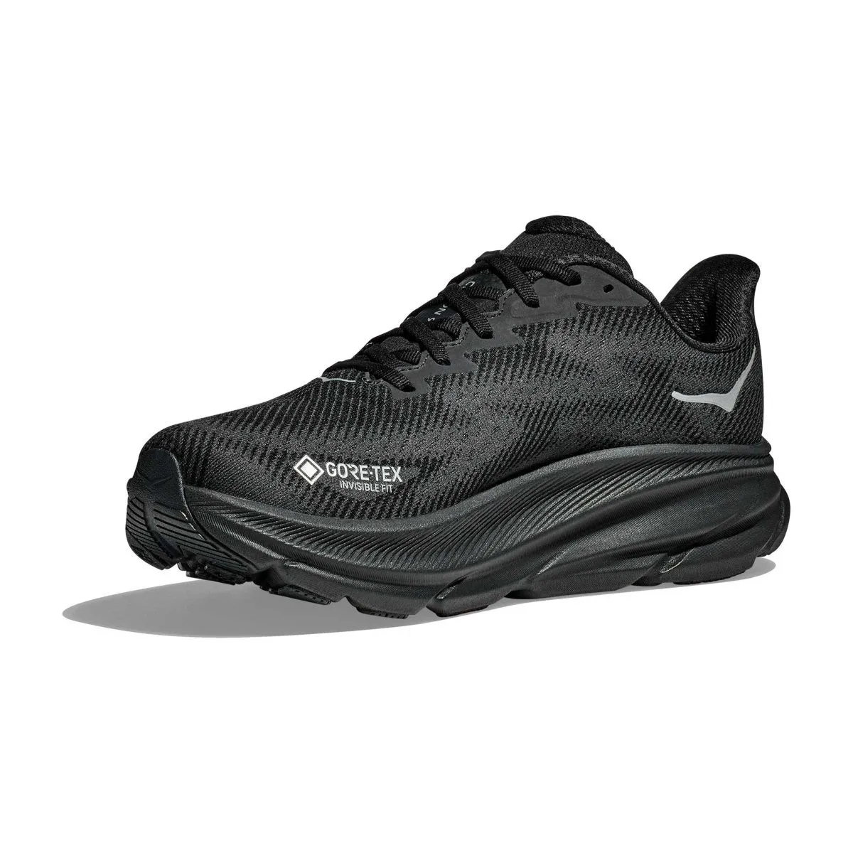 Hoka One One Men's Clifton 9 Black/Black Gore-Tex Hoka One One Shoes