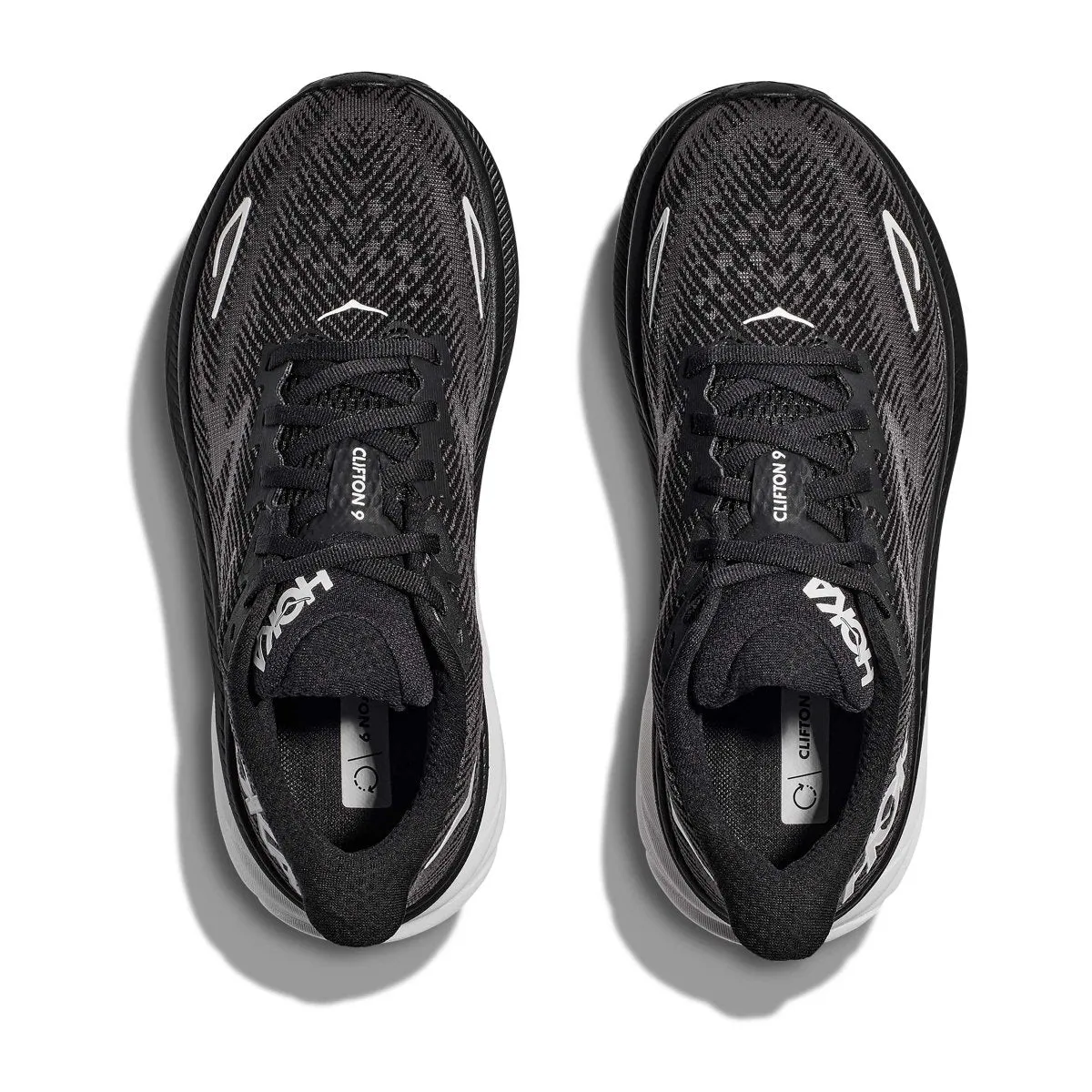 Hoka One One Men's Clifton 9 Black/White Hoka One One Shoes