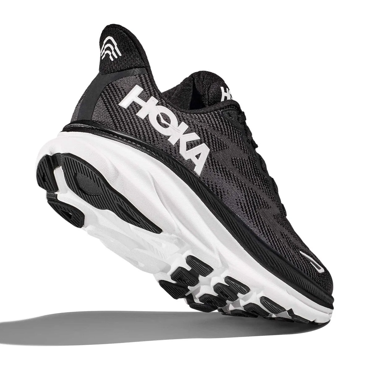 Hoka One One Men's Clifton 9 Black/White Hoka One One Shoes