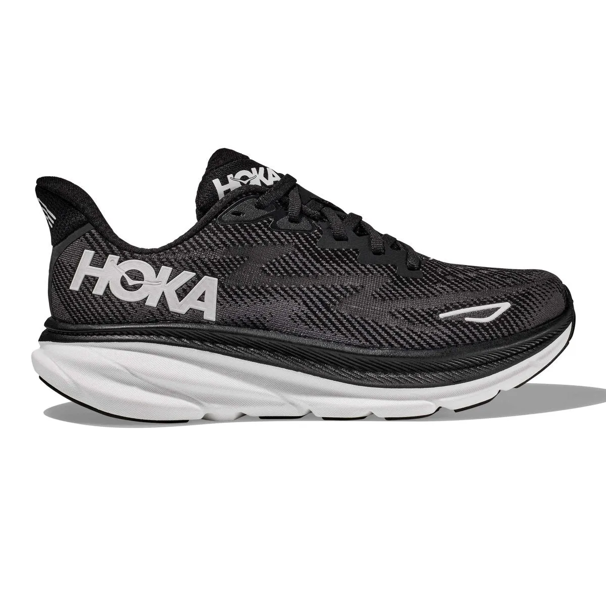 Hoka One One Men's Clifton 9 Black/White Hoka One One Shoes