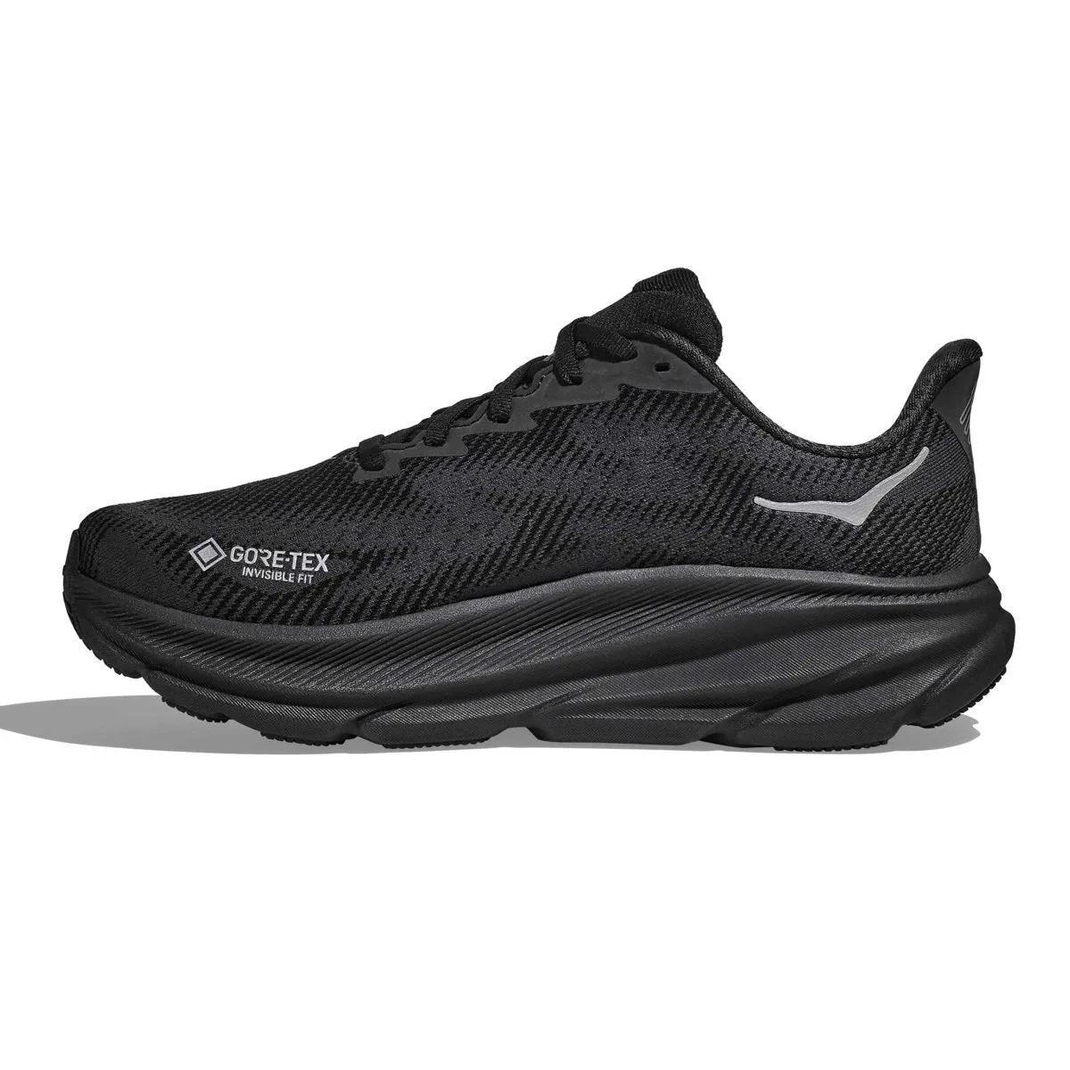 Hoka One One Women's Clifton 9 Black/Black Gore-Tex Hoka One One Shoes