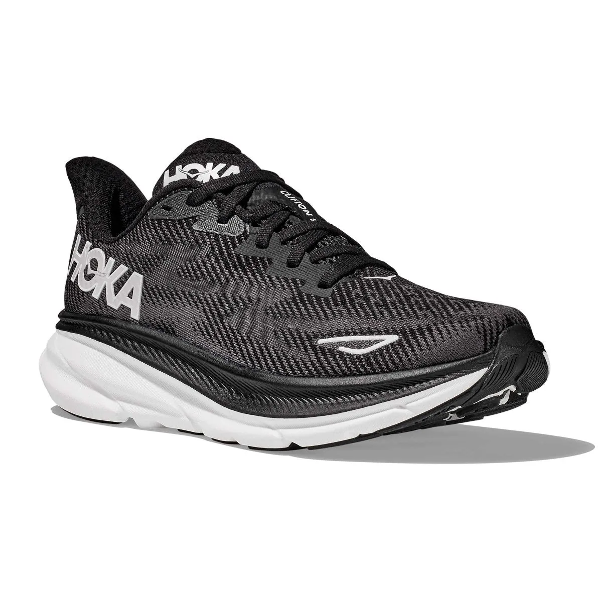 Hoka One One Women's Clifton 9 Black/White Hoka One One Shoes