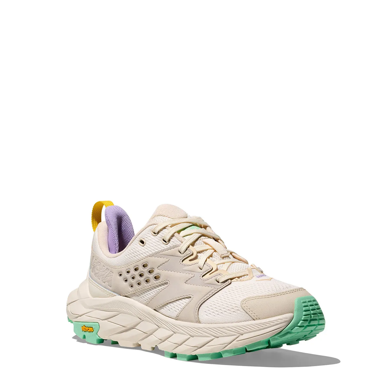 Hoka Womens Anacapa Breeze Low Trainer Alabaster / Mint Fluorite Shoes Hoka