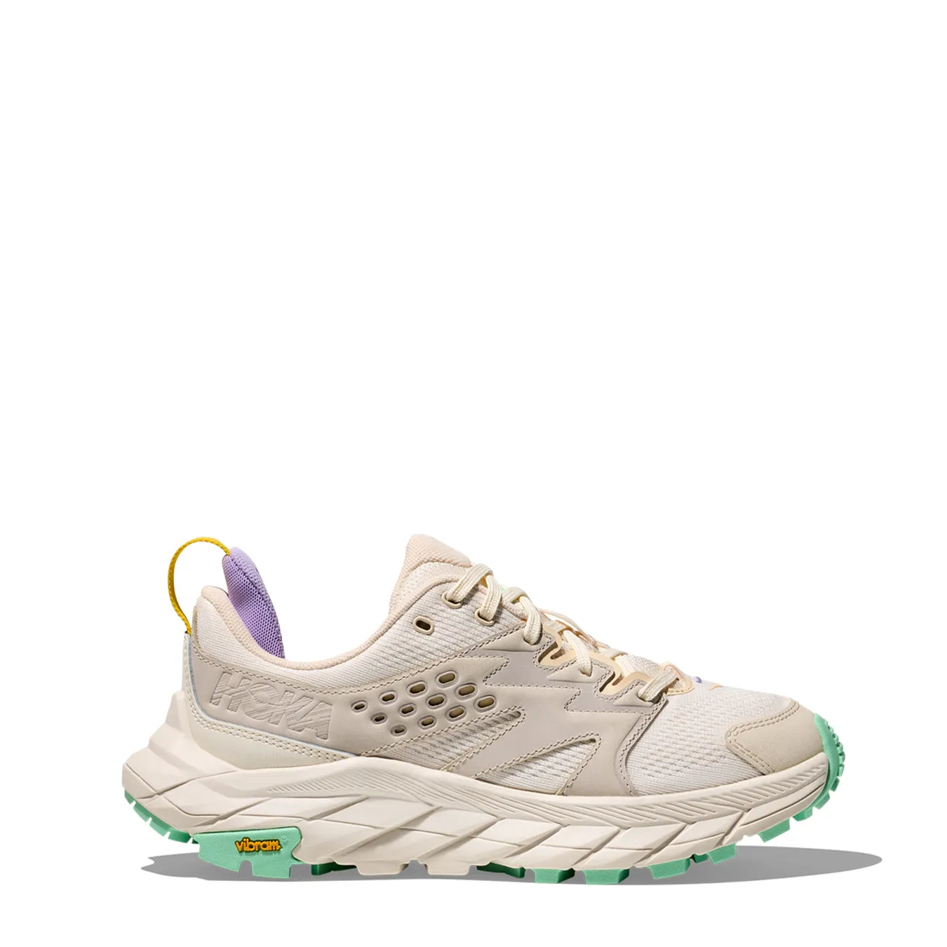 Hoka Womens Anacapa Breeze Low Trainer Alabaster / Mint Fluorite Shoes Hoka