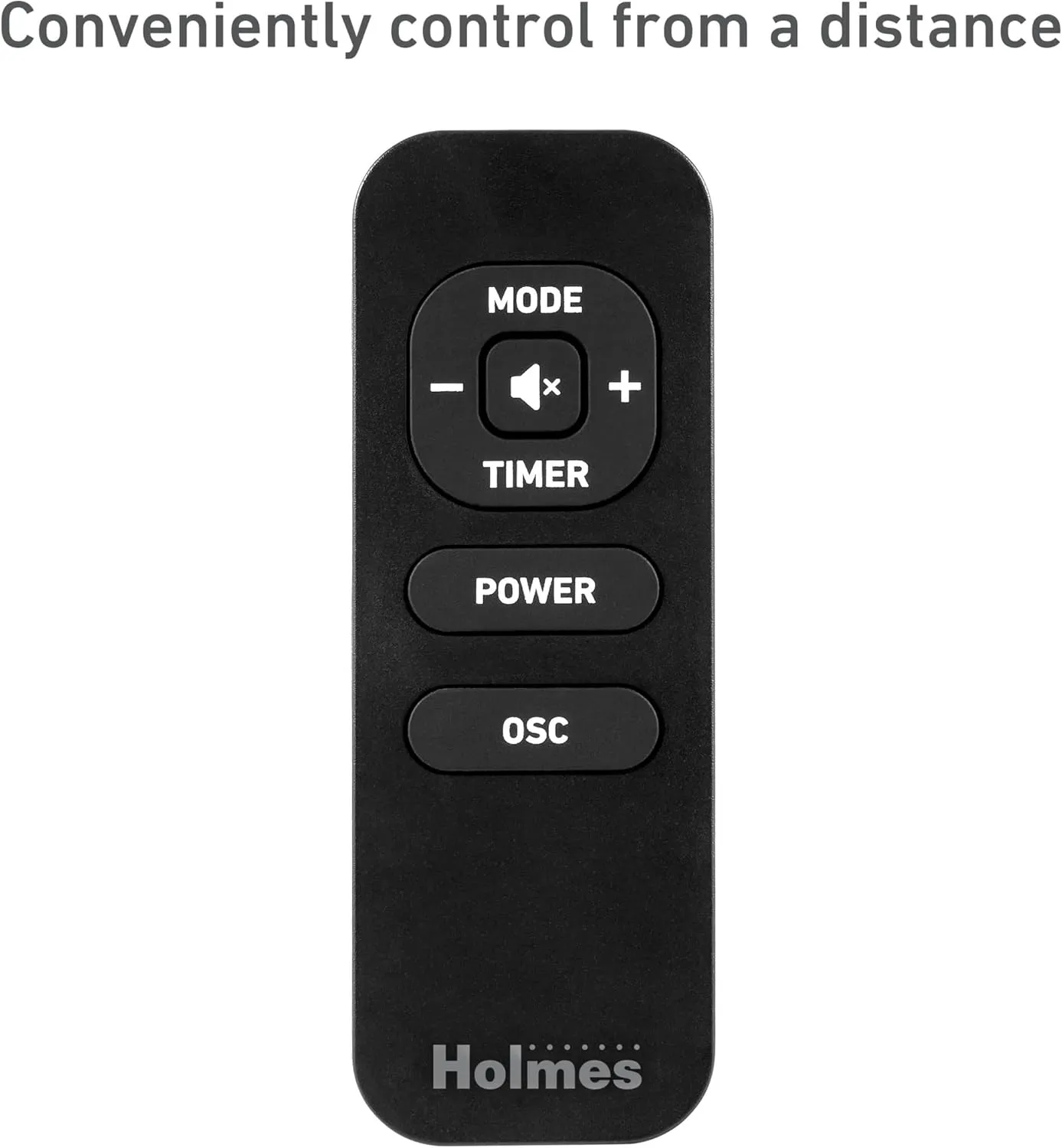 Holmes 36" CleanBreeze Digital Tower Fan with Removable Blade, ClearRead Display, 75 Oscillation, 6 Speeds, 4 Modes, 12-Hour Timer, Home, Bedroom or Office, Remote Control, Matte Black