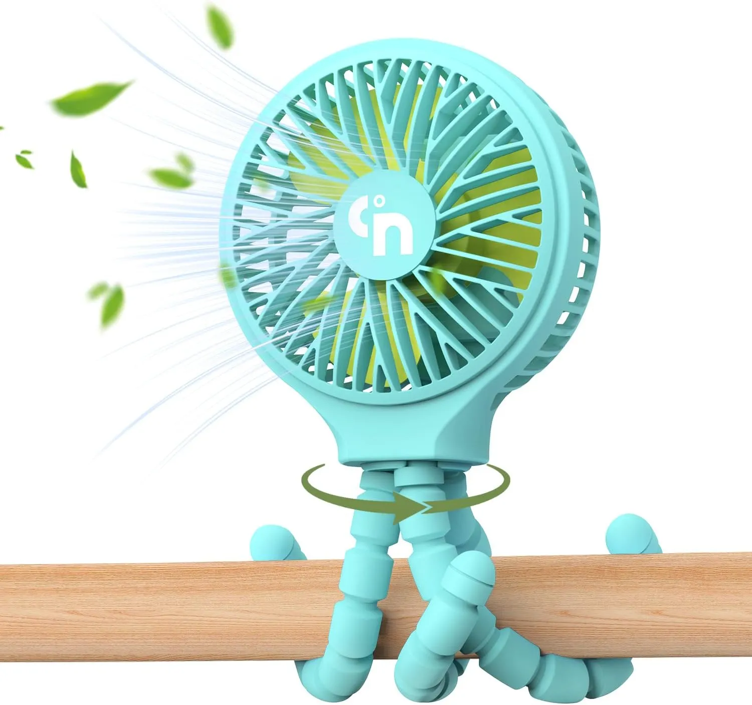 HomeLifairy Personal Portable Fan Rechargeable Clip On Stroller Fan Battery Operated Baby Fan, 3 Speeds 360Rotate Small Desk USB Fan, Mini Handheld Car Seat Fan for Crib Travel Treadmill 360-degree rotating fan for home use