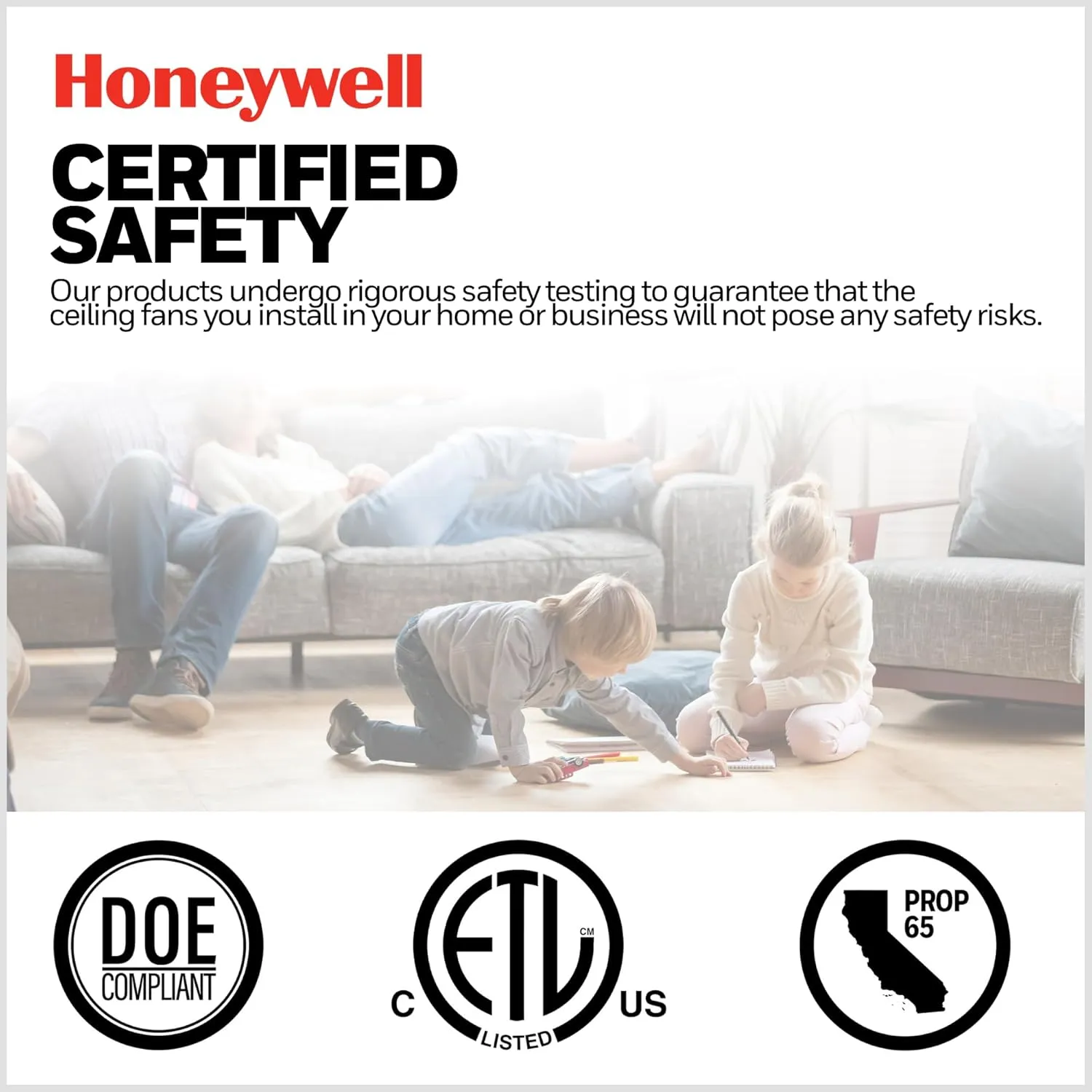Honeywell Ceiling Fans Bonterra Modern 52 Inch Ceiling Fan with Light, Remote Control, LED Indoor Fan with 5 Blades, Light Brown Pine and Brown Chestnut Blade Finish Options, Brushed Nickel (50610-01)