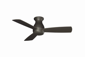 Hugh 44 44"Ceiling Fan Matte Greige hugger fans for rooms with low ceilings