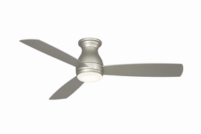 Hugh 52 52"Ceiling Fan Brushed Nickel hugger fans for rooms with low ceilings