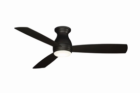 Hugh 52 52"Ceiling Fan Dark Bronze hugger fans for rooms with low ceilings