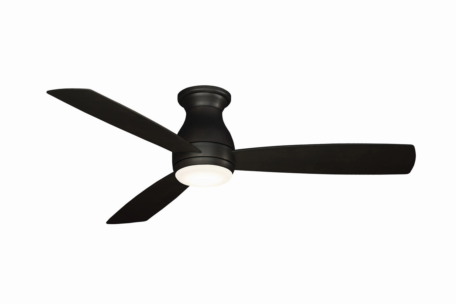Hugh 52 52"Ceiling Fan Dark Bronze hugger fans for rooms with low ceilings