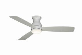 Hugh 52 52"Ceiling Fan Matte White hugger fans for rooms with low ceilings