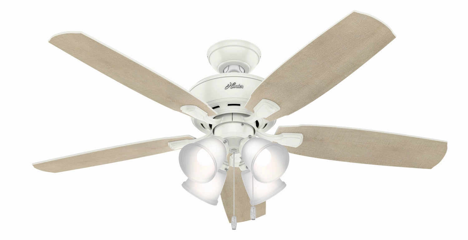 Hunter Fan Amberlin 52" Pull Chain Ceiling Fan with 28W LED Light Kit