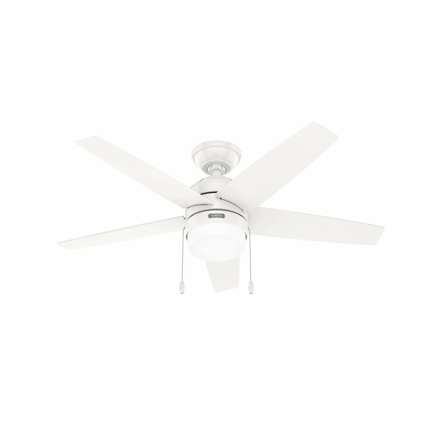 Hunter Fan Bardot Pull Chain Ceiling Fan with 14W LED Modern ceiling fan for home cooling