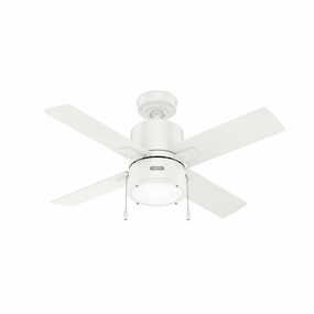 Hunter Fan Beck Pull Chain Ceiling Fan with 18W LED Modern ceiling fan for home cooling