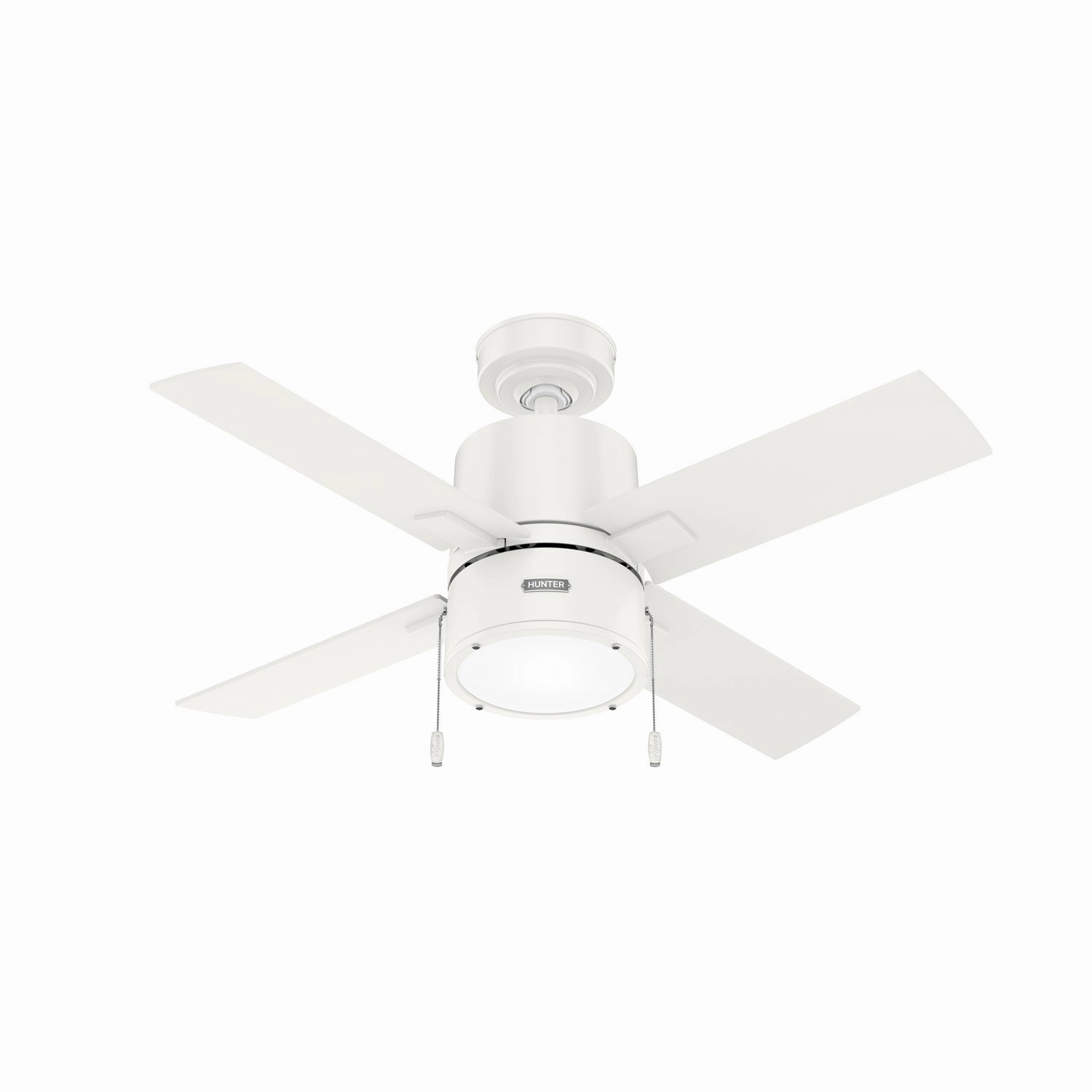 Hunter Fan Beck Pull Chain Ceiling Fan with 18W LED Modern ceiling fan for home cooling