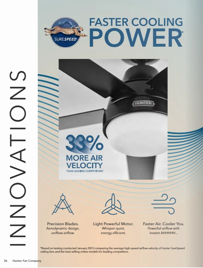Hunter Fan Beck Pull Chain Ceiling Fan with 18W LED