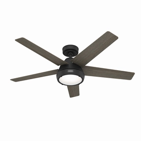 Hunter Fan Burroughs 52" Ceiling Fan with 18W LED and Remote Modern ceiling fan for home cooling