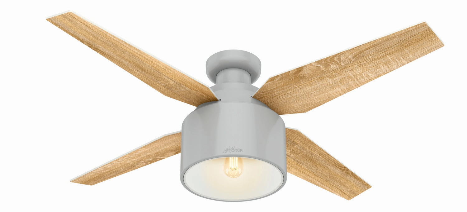 Hunter Fan Cranbrook 52" Mid Century Modern Flushmount Ceiling Fan with 5W LED and Remote
