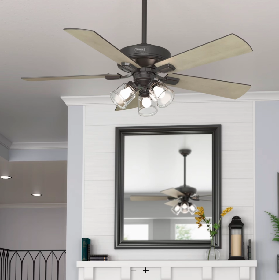 Hunter Fan Crestfield 52" Ceiling Fan with 21W LED and Remote