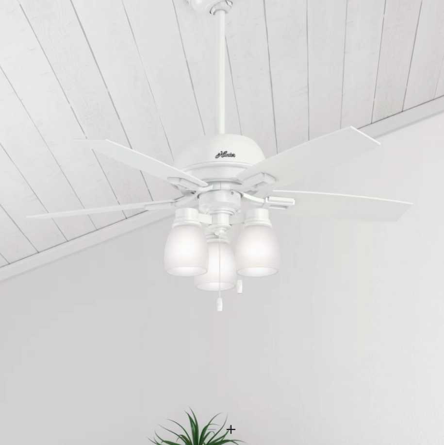 Hunter Fan Donegan Indoor Pull Chain Ceiling Fan with 27W LED