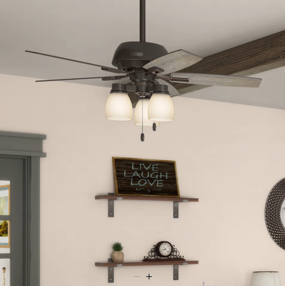Hunter Fan Donegan Indoor Pull Chain Ceiling Fan with 27W LED