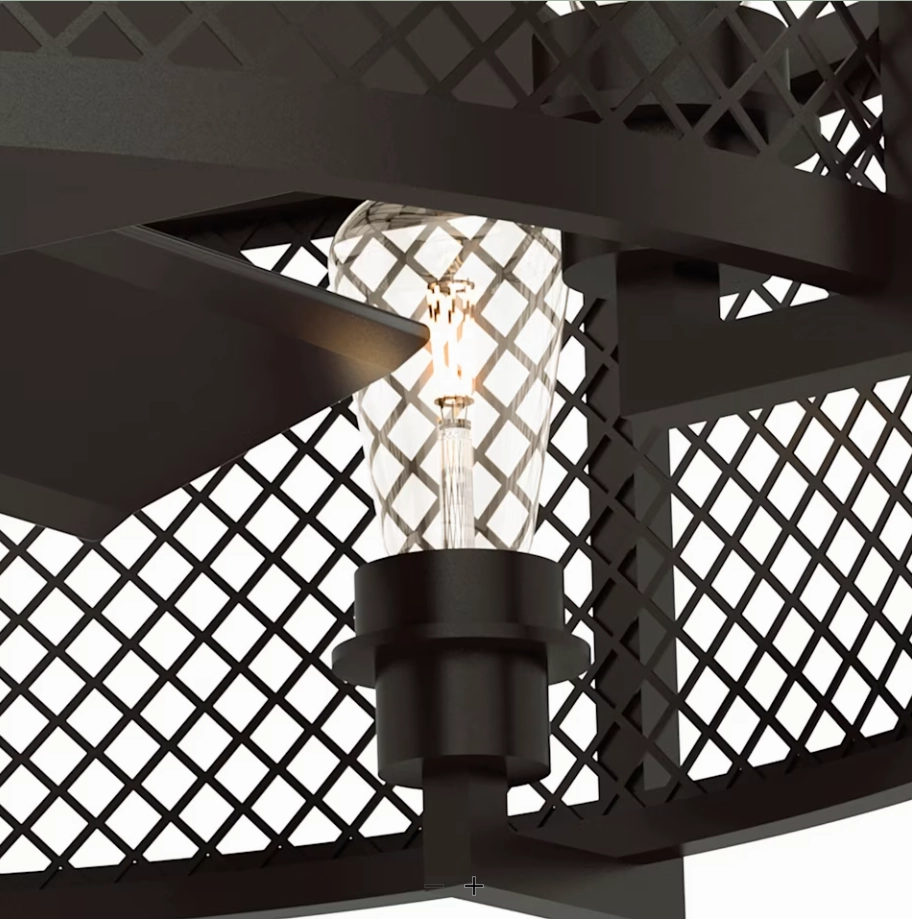 Hunter Fan Fennec 23" Fandelier Ceiling Fan with 21W LED and Wall Control in Noble Bronze