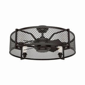 Hunter Fan Fennec 23" Fandelier Ceiling Fan with 21W LED and Wall Control in Noble Bronze chandelier ceiling fans for elegant decor