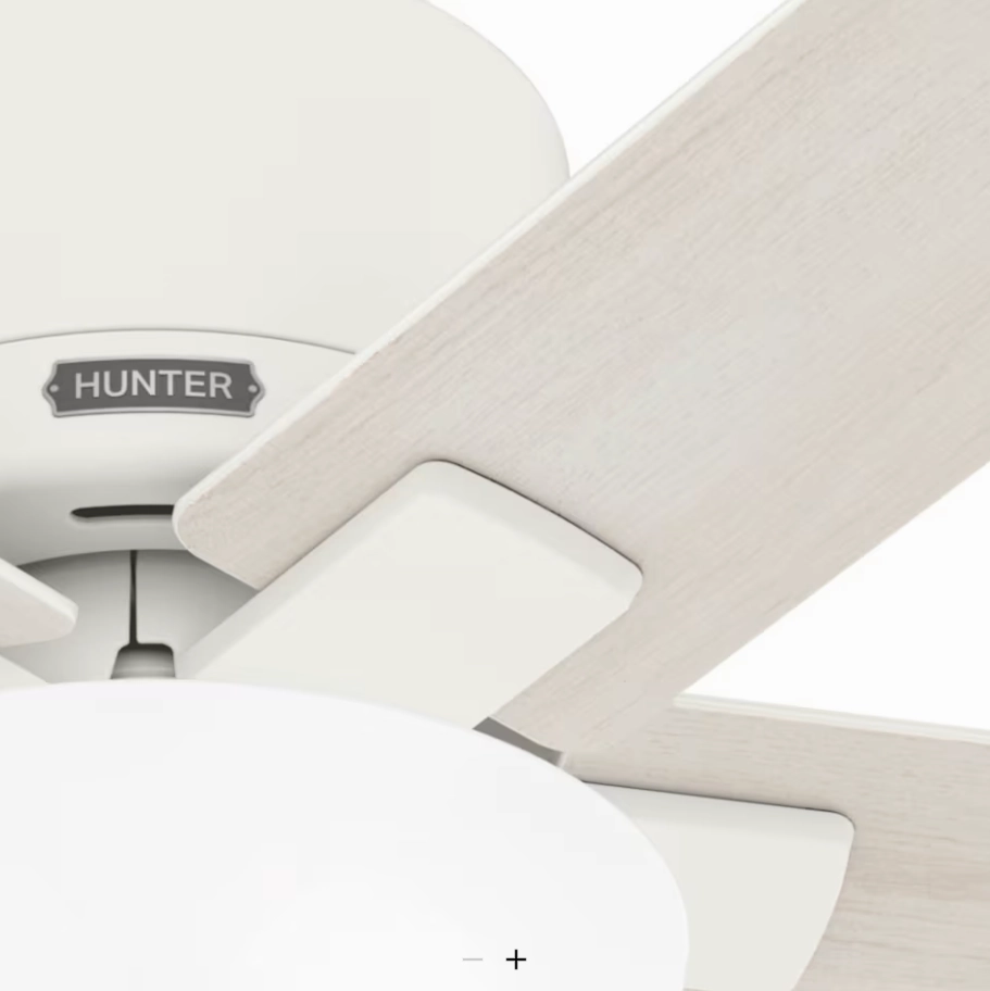Hunter Fan Fitzgerald 44" Flushmount Pull Chain Ceiling Fan with 20W LED