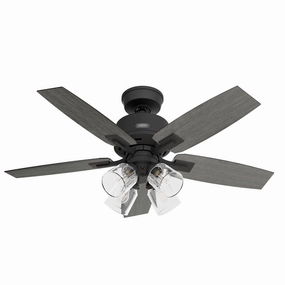 Hunter Fan Gatlinburg Indoor Ceiling Fan with 19W LED with Remote Modern ceiling fan for home cooling