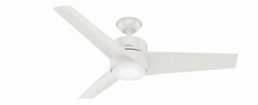 Hunter Fan Havoc 54" Indoor/Outdoor Ceiling Fan with 18W LED and Wall Control low-noise indoor fans for peaceful settings