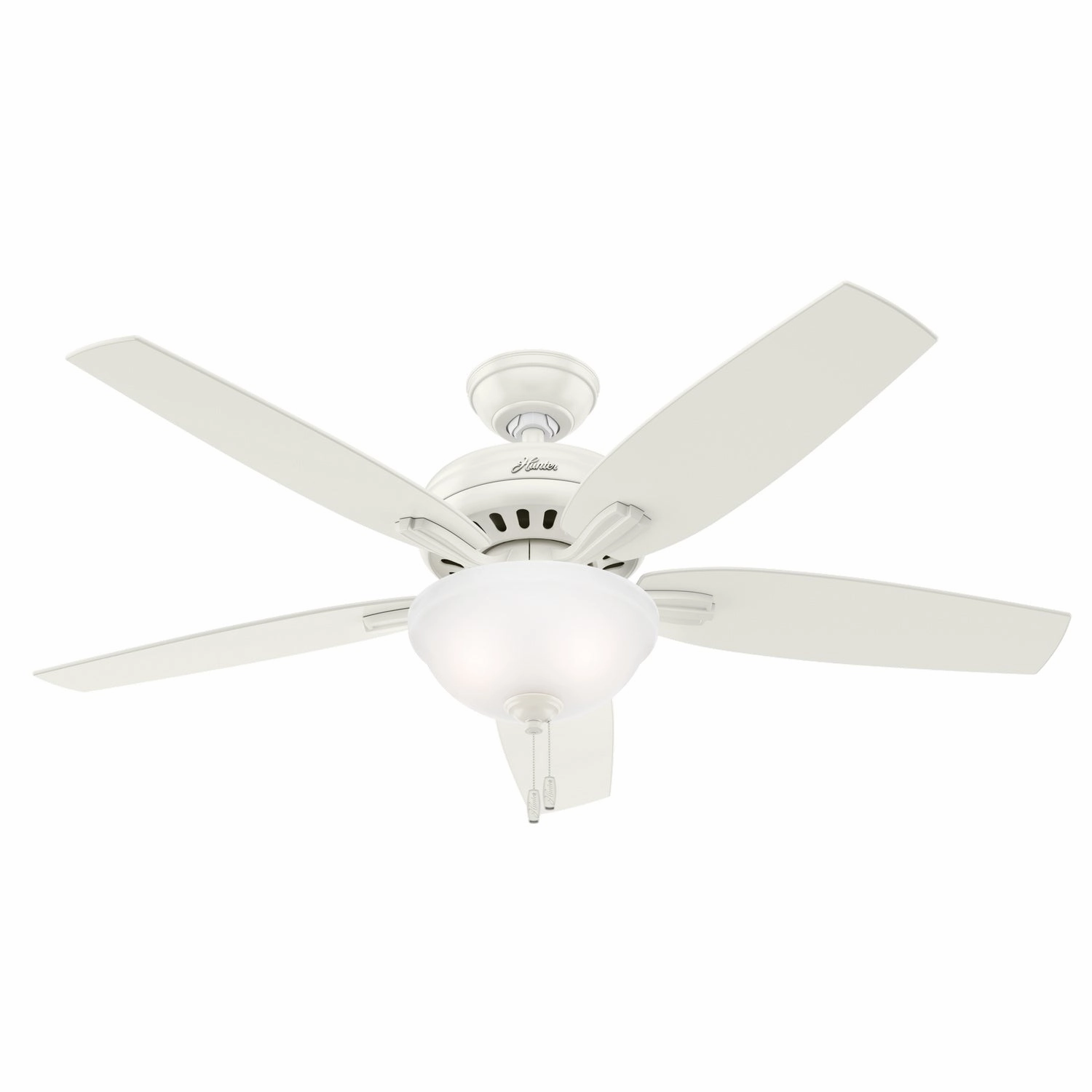 Hunter Fan Newsome 52" Indoor Pull Chain Ceiling Fan with 18W LED powerful indoor fans for whole-room cooling