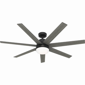 Hunter Fan Phenomenon Smart DC Ceiling Fan with 18W LED and Wall Control Modern ceiling fan for home cooling