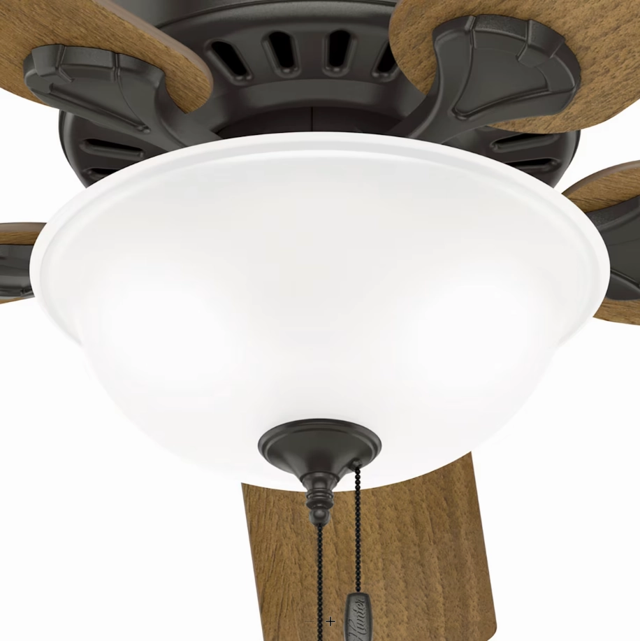 Hunter Fan Pro's Best 52" Indoor DC Pull Chain Ceiling Fan with 18W LED