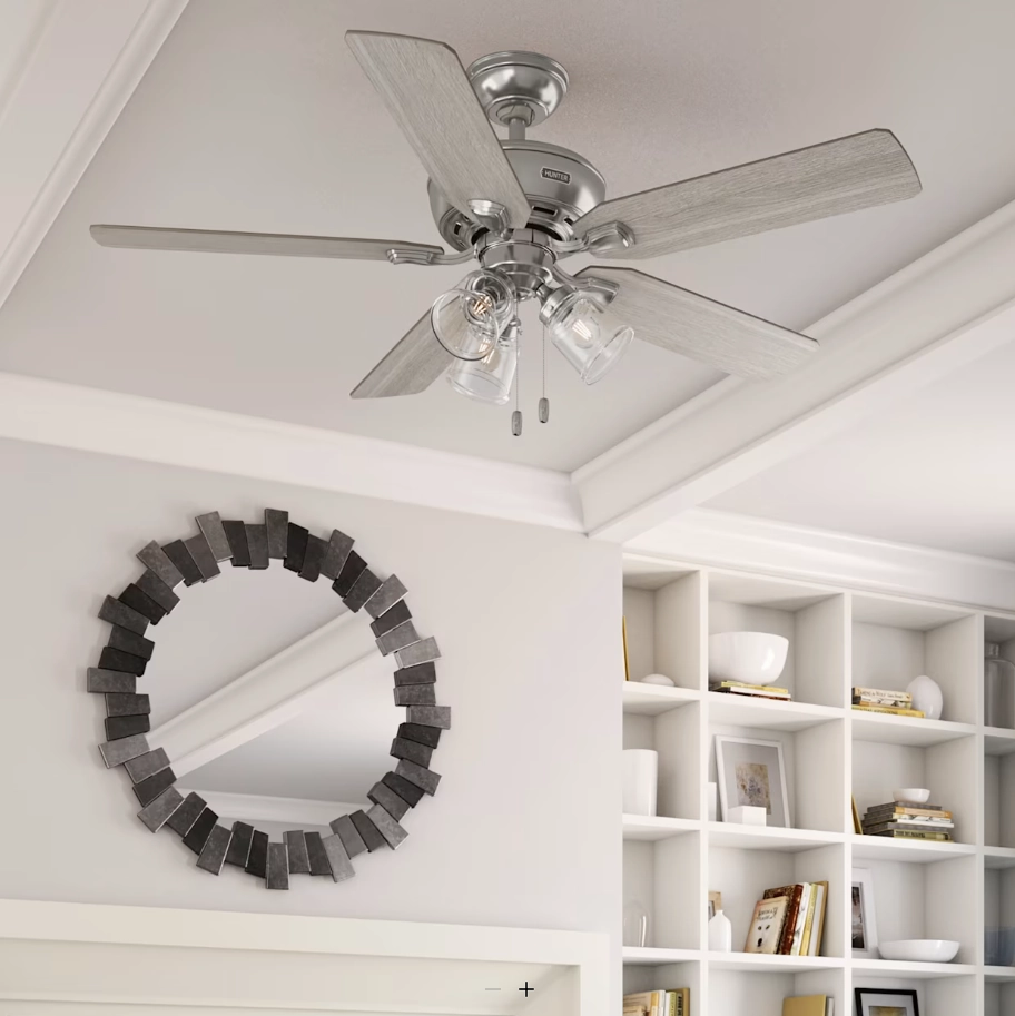 Hunter Fan Rosner 52" Indoor Pull Chain Ceiling Fan with 14W LED