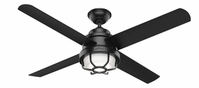 Hunter Fan Searow 54" Outdoor Ceiling Fan with 18W LED and Wall Control low-noise indoor fans for peaceful settings