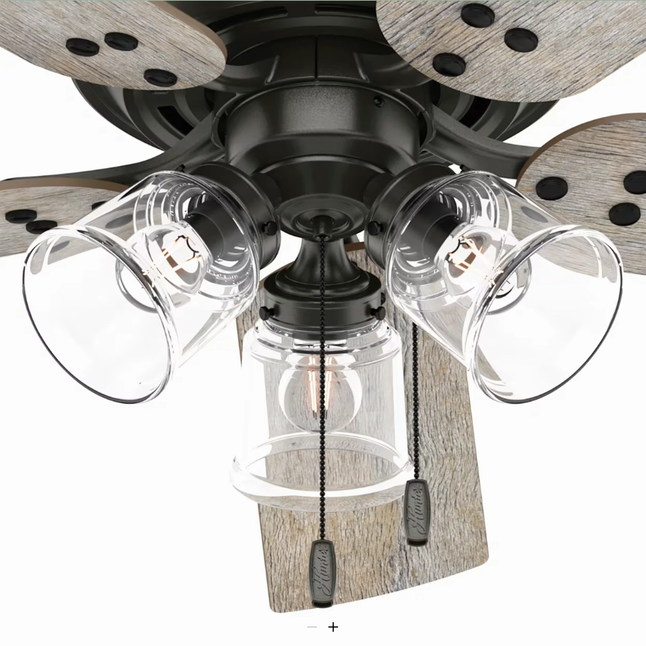 Hunter Fan Shady Grove 52" Indoor Pull Chain Ceiling Fan with 13W LED